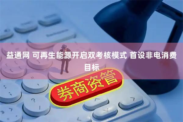 益通网 可再生能源开启双考核模式 首设非电消费目标